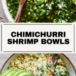 Pinterest chimichurri shrimp bowls.