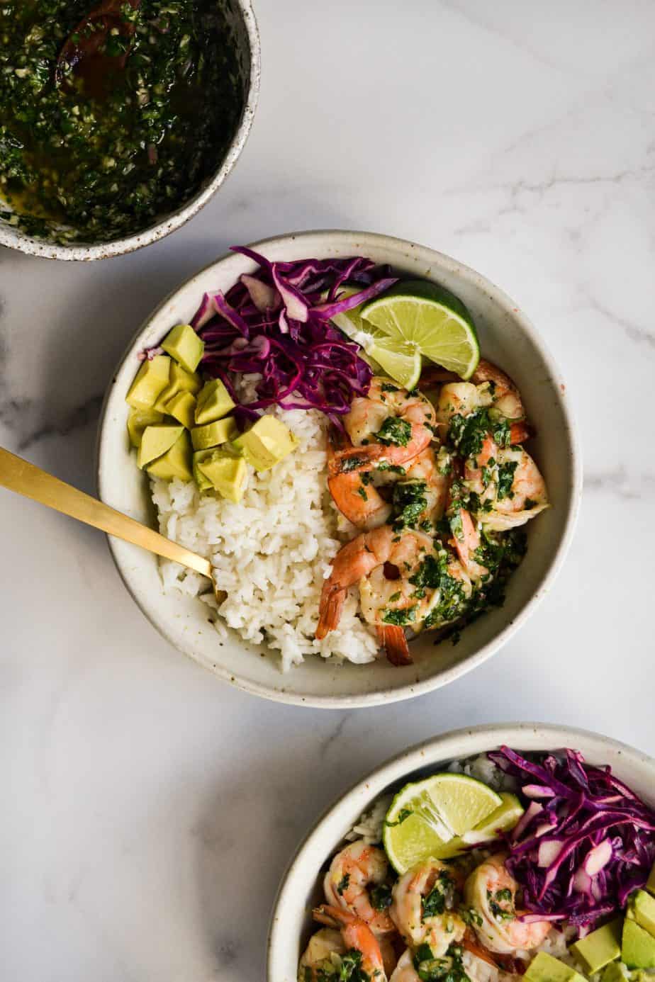 Chimichurri Shrimp Bowl