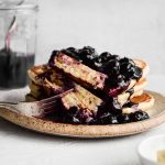 Fluffy Buttermilk Pancakes with Blueberry Compote