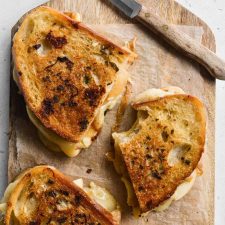 Caramelized Onion and Apple Grilled Cheese Sandwich