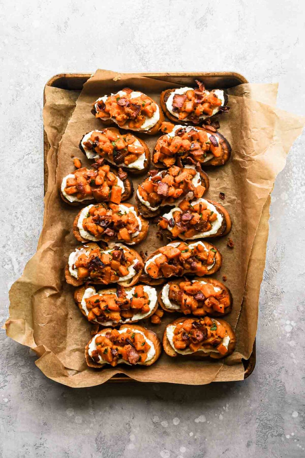 Butternut Squash and Bacon Crostini Cozy Cravings