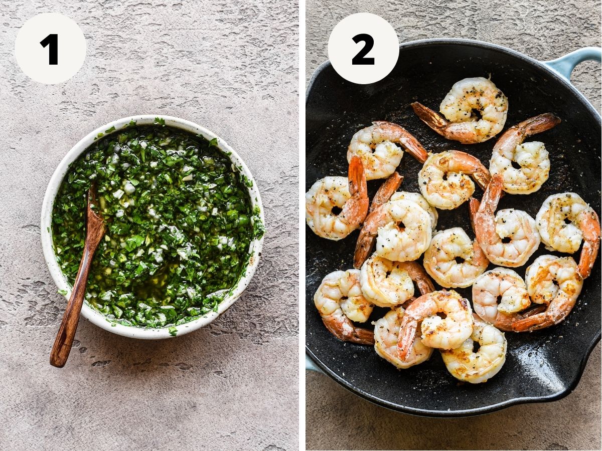 Jumbo Shrimp with Chimichurri – A Couple Cooks