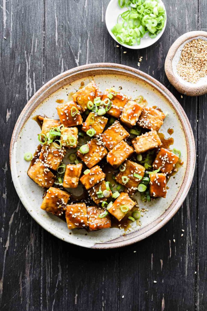 Easy PanSeared Honey Garlic Tofu Cozy Cravings