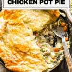 Puff pastry chicken pot pie pin.