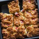Close up of freshly baked biscuits.